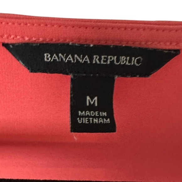 BANANA REPUBLIC coral ruffled sleeveless wrap maxi dress size Medium - Picture 6 of 10